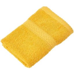 Homescapes - Carré éponge 100% coton Ocre, 30 x 30 cm - Ocre