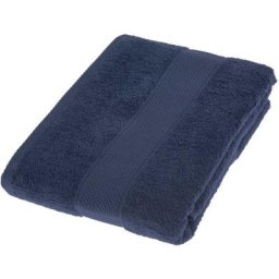 Homescapes - Serviette 100% Coton - Bleu marine - 100 x 150 cm - Bleu Marine