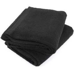 Linnea - Lot de 2 draps bain 90x150 alpha - Noir