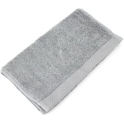 Linnea - Serviette invité pure 550 g/m2 33x50 cm - Gris Argent