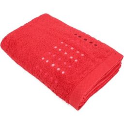 Drap de bain 100x150 pure points - Rouge