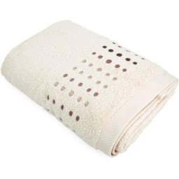 Linnea - Drap de bain 100x150 pure points - Marron Beige