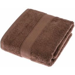 Homescapes - Serviette 100% Coton - Chocolat - 70 x 130 cm - Chocolat