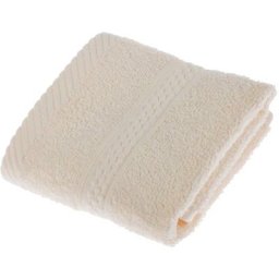 Homescapes - Serviette 100% Coton - Crème - 30 x 30 cm - Crème