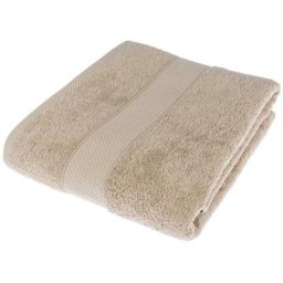 Homescapes - Serviette 100% Coton - Galet - 100 x 180 cm - Pierre