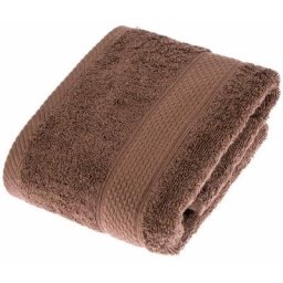 Homescapes - Serviette 100% Coton - Chocolat - 50 x 90 cm - Chocolat