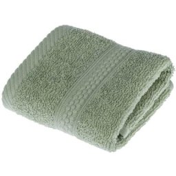HOMESCAPES Serviette 100% Coton - Vert Sauge - 30 x 30 cm - Vert Sauge
