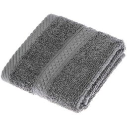 Homescapes - Serviette 100% Coton - Gris - 30 x 30 cm - Gris