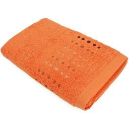 Linnea - Drap de bain 100x150 pure points - Orange Butane