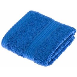 Homescapes - Serviette 100% Coton - Bleu Roi - 30 x 30 cm - Bleu Royal