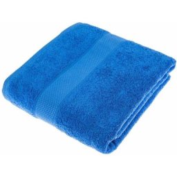 Homescapes - Serviette 100% Coton - Bleu Roi - 100 x 180 cm - Bleu Royal