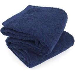 Linnea - Lot de 2 draps douche 70x130 alpha - Bleu Marine