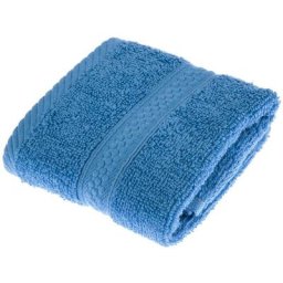 Homescapes - Serviette 100% Coton - Bleu de Cobalt - 30 x 30 cm - Bleu Cobalt