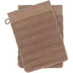 Gant de toilette 16x21 natural - Marron