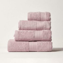 Homescapes - Serviette de toilette 50 x 90 cm en coton égyptien 500 g/m², Rose poudré - Rose poudré