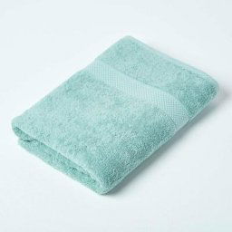 Homescapes - Serviette de bain 100% coton Vert menthe, 70 x 130 cm - Vert Menthe