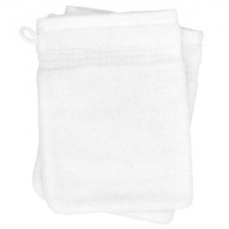 Gant de toilette 16x21 natural - Blanc