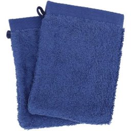 Gant de toilette 16x21 ALBA - Bleu marine