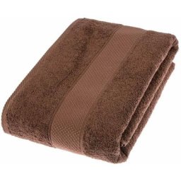 Homescapes - Serviette 100% Coton - Chocolat - 100 x 150 cm - Chocolat