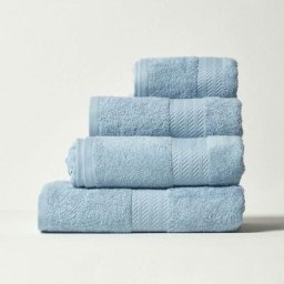 Homescapes - Drap de bain 95 x 150 cm en coton égyptien 500 g/m², Bleu clair - Bleu clair