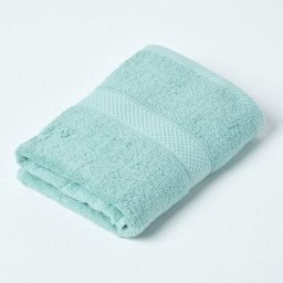 Serviette invité 100% coton Vert menthe, 40 x 60 cm - Vert Menthe - Homescapes