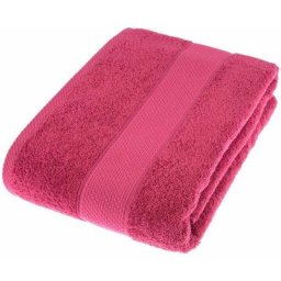 Homescapes - Serviette 100% Coton - Framboise - 100 x 150 cm - Framboise
