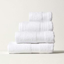 Homescapes - Drap de bain 95 x 150 cm en coton égyptien 500 g/m², Blanc - Blanc