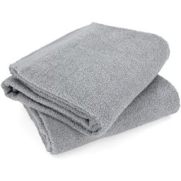 Linnea - Lot de 2 draps bain 90x150 alpha - Gris Argent