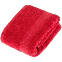 Homescapes - Serviette 100% Coton - Rouge - 50 x 90 cm - Rouge