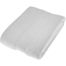 Homescapes - Serviette 100% Coton - Blanc - 100 x 150 cm - Blanc