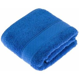 Homescapes - Serviette 100% Coton - Bleu Roi - 50 x 90 cm - Bleu Royal