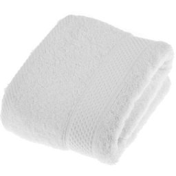 Homescapes - Serviette 100% Coton - Blanc - 50 x 90 cm - Blanc