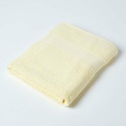 Homescapes - Drap de bain 100% coton Jaune, 100 x 150 cm - Jaune