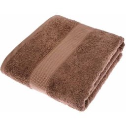 Homescapes - Serviette 100% Coton - Chocolat - 100 x 180 cm - Chocolat