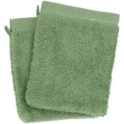 Linnea - Gant de toilette 16x21 alba - Vert Céladon