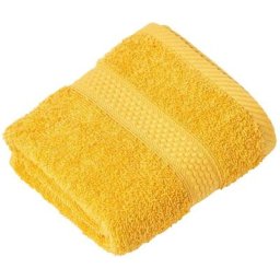 Homescapes - Serviette de toilette 100% coton Ocre, 50 x 90 cm - Ocre