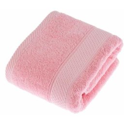Homescapes - Serviette 100% Coton - Rose - 50 x 90 cm - Rose