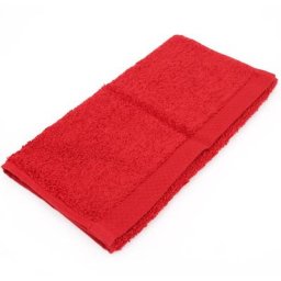 Serviette invité PURE 550 g/m2 33x50 cm - Rouge