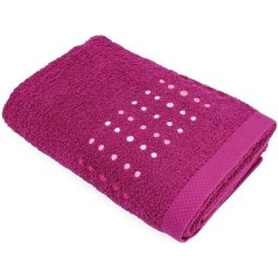Linnea - Drap de bain 100x150 pure points - Violet Prune
