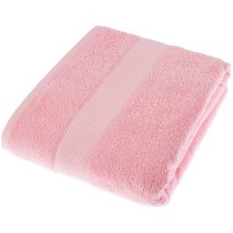 Homescapes - Serviette 100% Coton - Rose - 100 x 180 cm - Rose