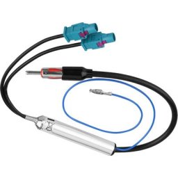 Adaptateur d'antenne stéréo pour autoradio double Fakra vers cble Din mle pour Audi Skoda