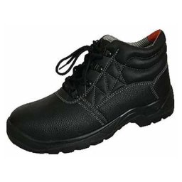Chaussures de sécurité hautes workwear S1P src en cuir fleur de vachette noir P37 - B0911-T37 - Noir
