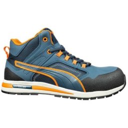 Baskets de sécurité hautes S3 puma Crosstwist Mid 633140 - Orange / Bleu clair - 47 - Orange / Bleu