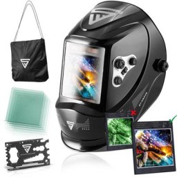 ST-950XB Casque de soudage entièrement automatique Masque de soudage Real Colour, classe optique