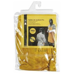 GYS - Tablier de soudure professionnel cuir - 045217 - Jaune - Taille unique - Jaune