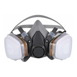 Masque de Protection Respiratoire Réutilisable Anti poussière Anti gaz avec Filtres