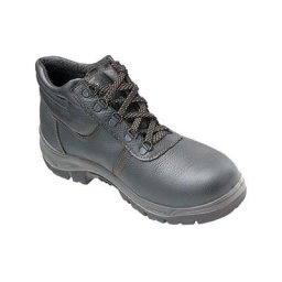 Chaussures de sécurité hautes WORKWEAR S1P SRC en cuir fleur de vachette noir P35 - B0911-35 - Noir