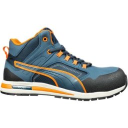 Baskets de sécurité hautes S3 puma Crosstwist Mid 633140 - Orange / Bleu clair - 43 - Orange / Bleu