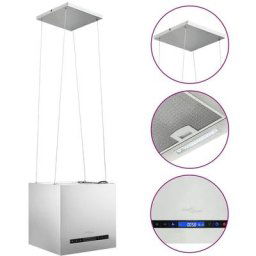 Hotte suspendue à capteur tactile lcd 37 cm Acier inoxydable Vidaxl Argent
