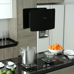 Kalisse - Hotte Aspirante silencieuse - Hotte Décorative suspendue à lcd tactile Verre trempé
